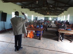 Dan Muwanguzi Teaching Christian pastors and other leaders, in preparation for outreach. 